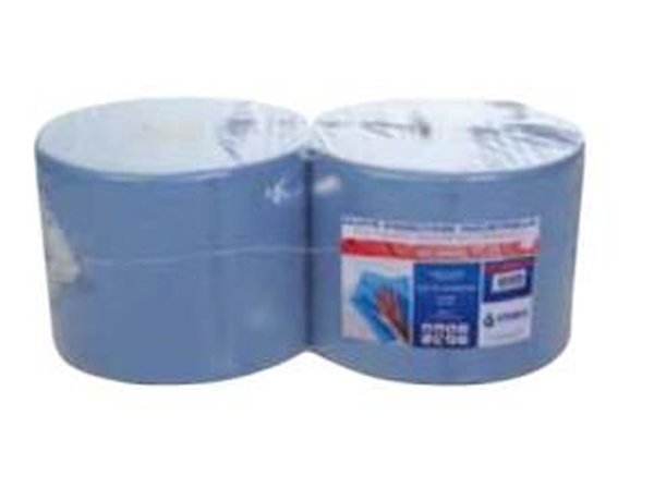 Bobine bleue 3 plis 24x35 gaufrée 500 formats