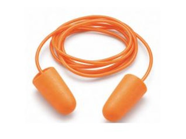 Bouchons d'oreille PU avec cordon SNR 38 dB (100 paires)