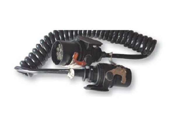 Câble spiralé électrique 24 V 15 fiches – 3,50 m