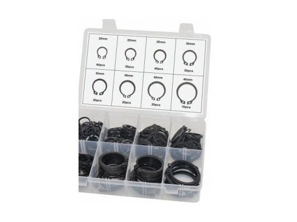 Coffret circlips extérieurs de 20 à 45 mm (250 pièces)