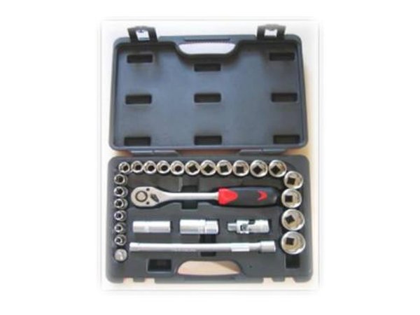 Coffret douilles 1/2" métriques 27 pièces