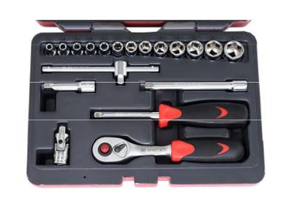 Coffret douilles 1/4" 19 pièces