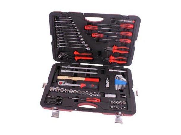 Coffret outillage 1/2" + 1/4" 85 pièces