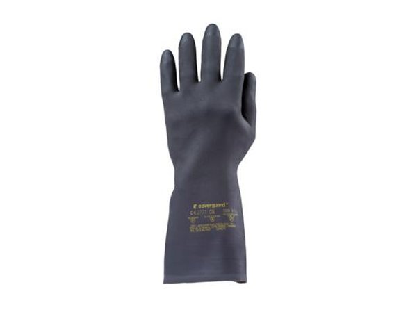 Gants néoprène noir protection chimique 31 cm
