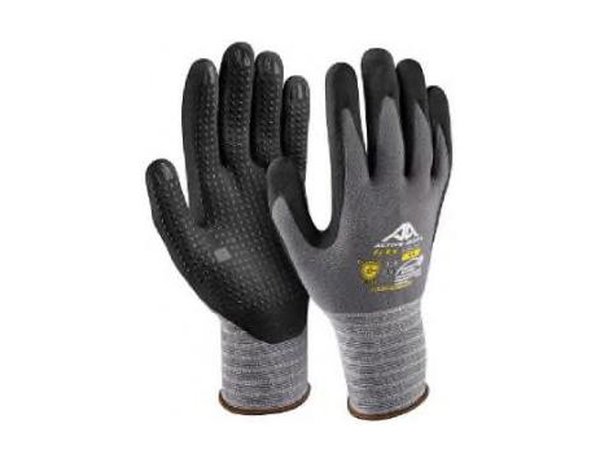 Gants précision nitrile micro-mousse respirant noir avec picots 4131X
