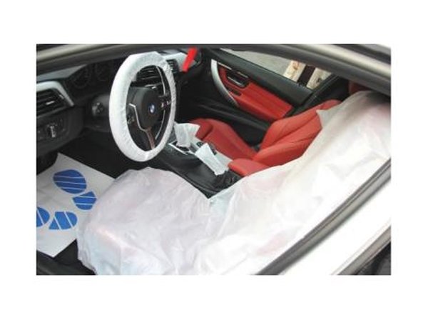Kit protection intérieure de véhicule jetable 5 pièces (lot de 100)