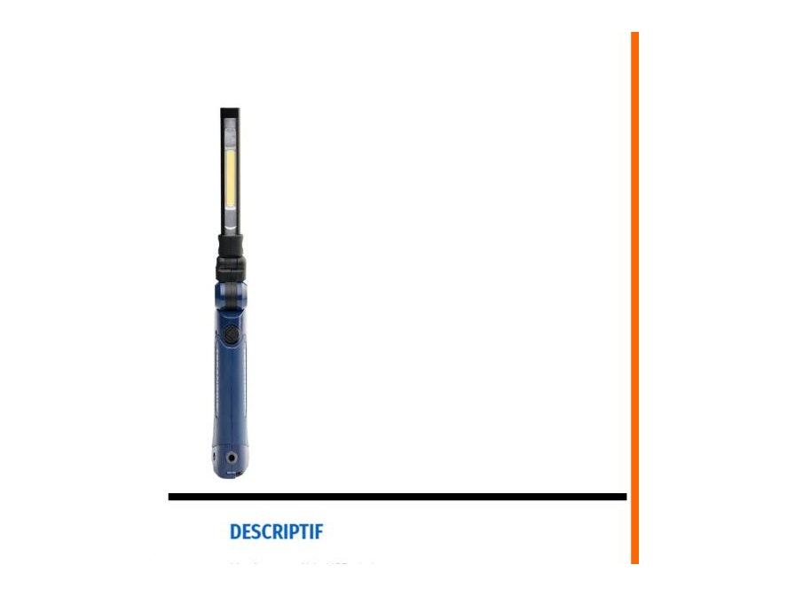 Lampe d'inspection Mini Slim 3 en 1 spot 200 lm